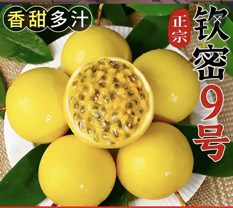 新鲜当季钦蜜九号百香果香甜多汁正宗水果包邮黄色