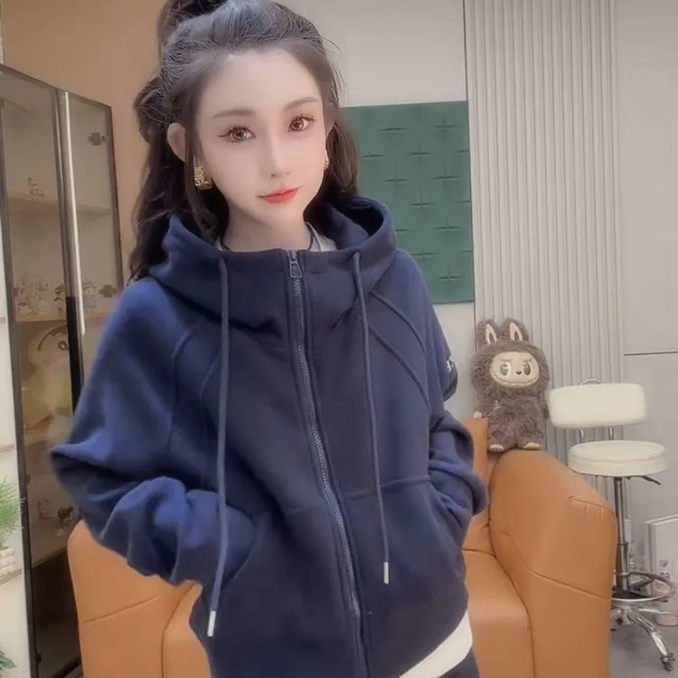 09新款秋季韩系运动服两件套套装洋气加厚网红百搭显瘦（加绒）