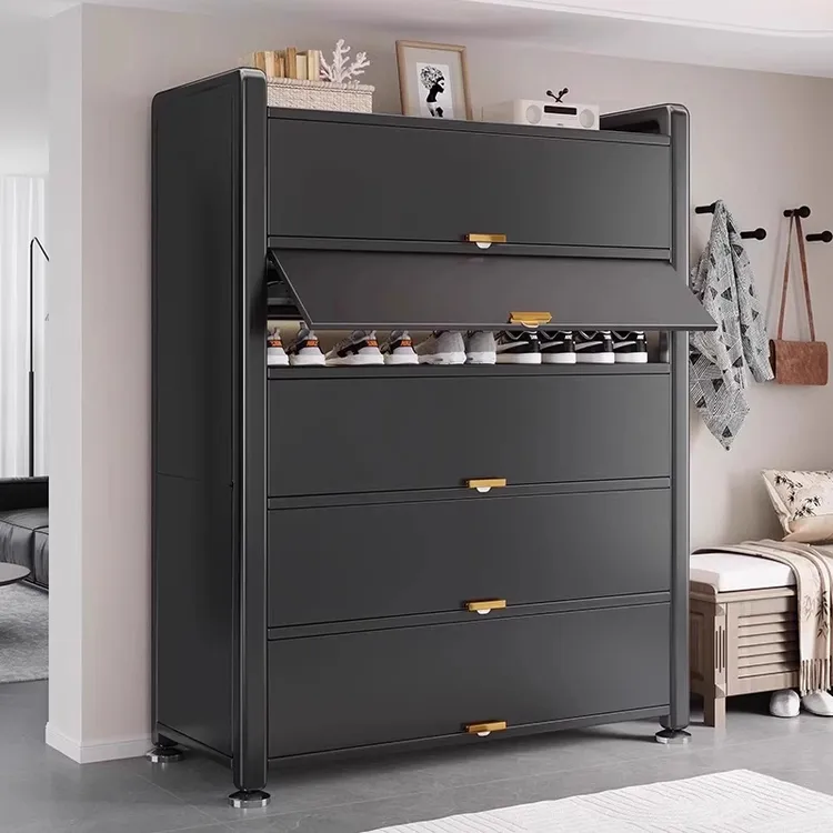 【新款走量】家用钢制鞋柜落地多层储物柜入户玄关大容量靠墙鞋架子