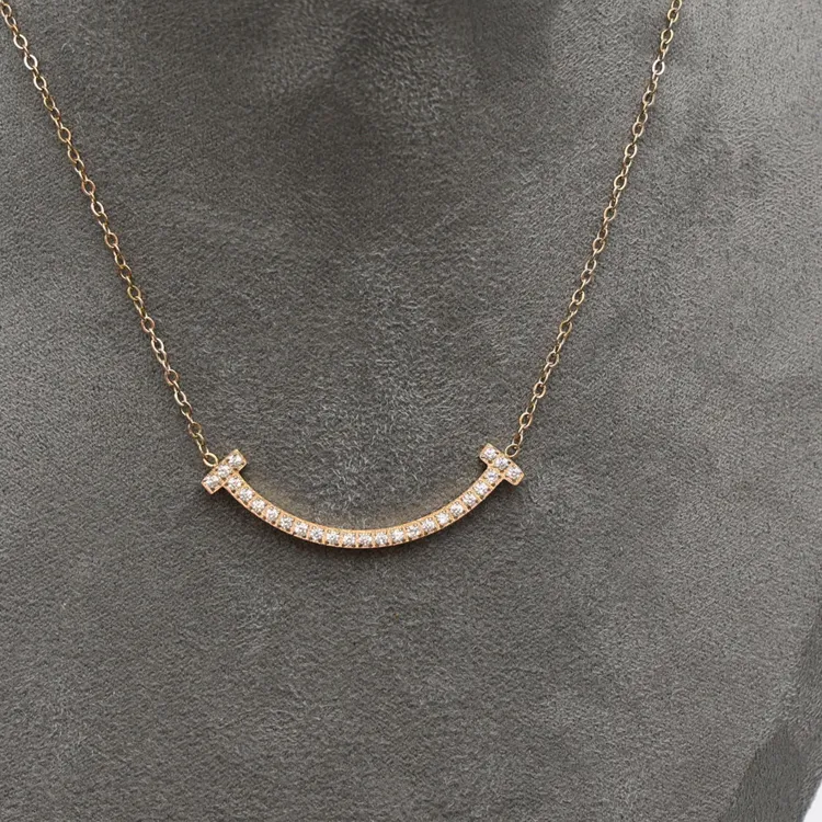 钛钢锆石项链 爱里没有惧怕微笑款时尚项链