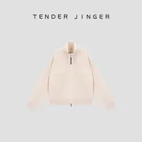 Tender Jinger羊毛拉链针织开衫外套T53DWF41364