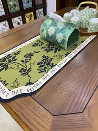 桌旗现代简约茶桌氛围装饰轻奢高端斗柜餐桌长条旗电视柜垫