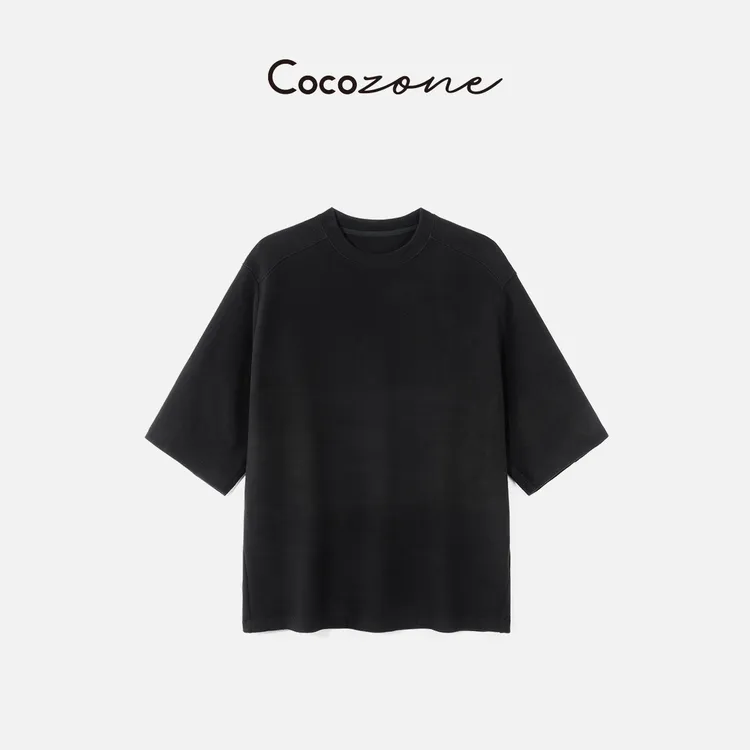 COCO ZONE 刘 一一 【莱赛尔羊毛混纺】圆领舒适T恤 CD1A1817