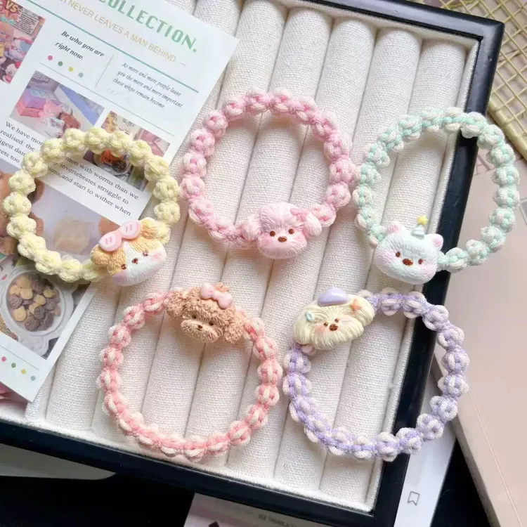 混款diy清新日韩发绳韩版时尚宝宝甜美风发圈头饰女女童儿童可爱