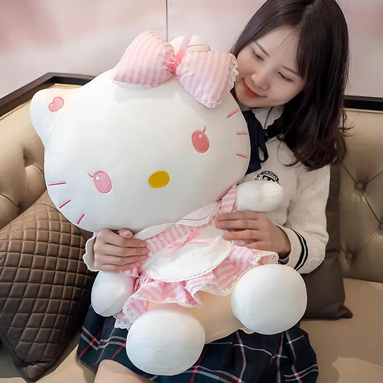 【洛丽塔】正版HelloKitty公仔KT猫娃娃毛绒玩具女生闺蜜生日礼物
