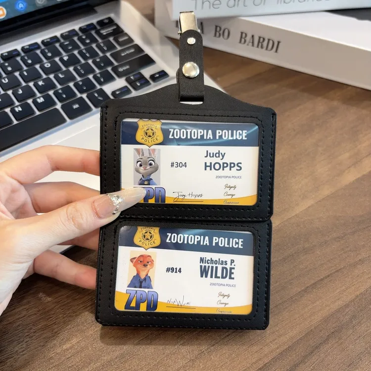 尼克朱迪警官工作证疯狂动物城2周边挂件创意可爱包包汽车挂饰
