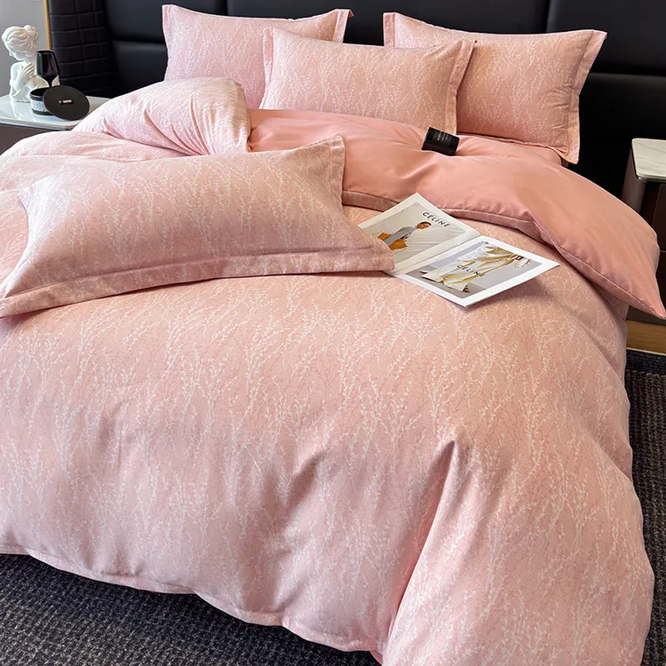 加厚磨毛四件套纯棉100%全棉秋冬被套宿舍三件套床上用品