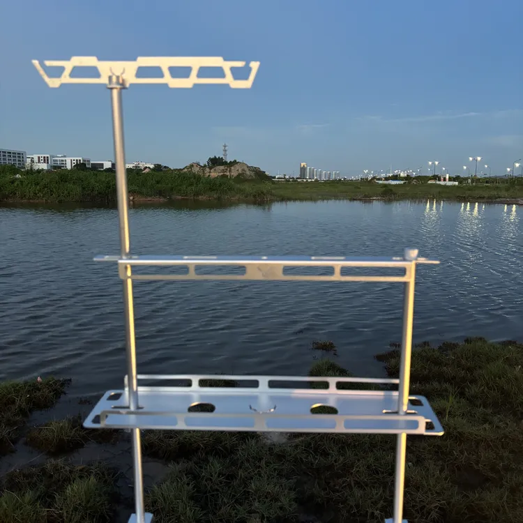 鹿齐户外铝合金阳极氧化三层置物架适配多款露营桌