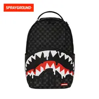 SPRAYGROUND鲨鱼嘴双肩包黑色棋盘格防水潮流运动新款XB W1135709