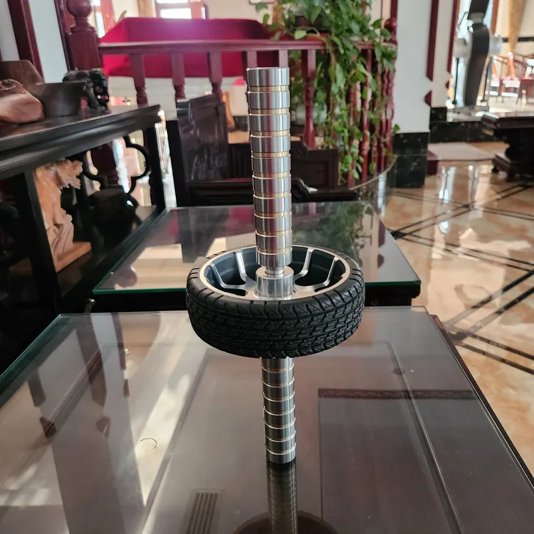 家用双轮健腹轮不锈钢手柄配轴承适合初学者训练