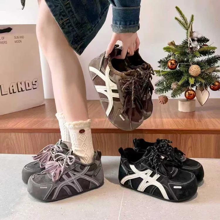 【次卓】迷你小泡芙软萌复古圆头舒适软底休闲面包鞋女