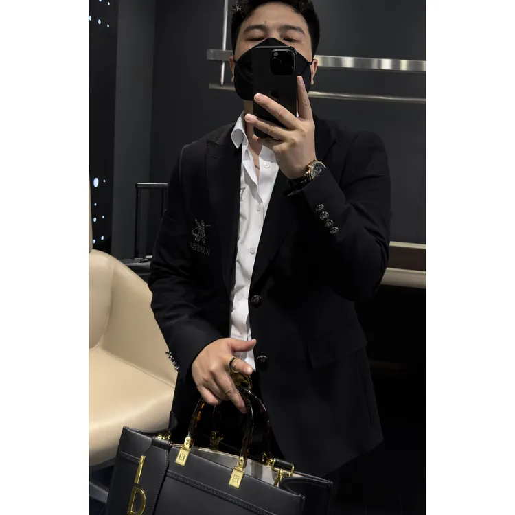 【马哥严选】男士新款秋冬季时尚潮流修身百搭帅气小西装韩版西装男