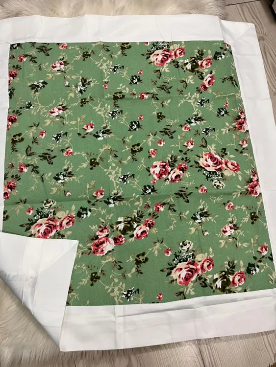 手工印花桌布SUPUR漂亮的双层面板盖单人条纹防水被子茶几垫桌垫