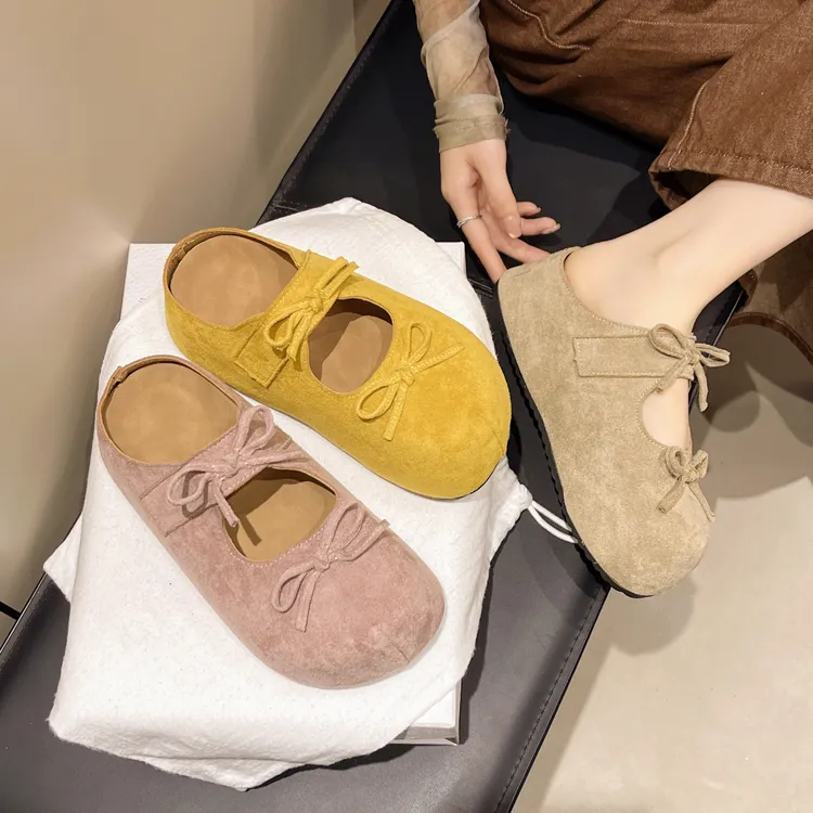 厚底增高博肯包头半拖鞋女外穿2025新款夏季配裙子懒人穆勒凉拖鞋