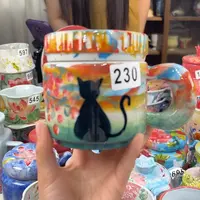 瓷片景德镇手绘高温釉下彩陶瓷茶具