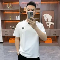 夏季新款男士肤感高棉运动短袖时尚圆领潮流百搭简约透气打底衫