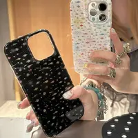 治愈波光粼粼小鱼群适用iphone16promax手机壳15苹果13/14挂绳