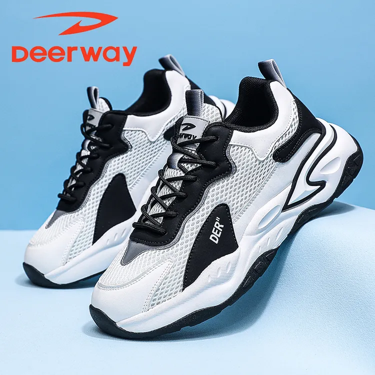 德尔惠男鞋夏季新款增高网面鞋时尚百搭潮鞋潮流透气防滑老爹鞋