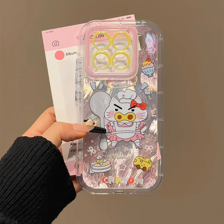 适用于【苹果16华为/OPPO/VIVO】羽纱奶油手机壳可爱kitty左门卫