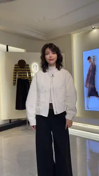 李园家1号店-6003-韩版Polo领大口袋外套