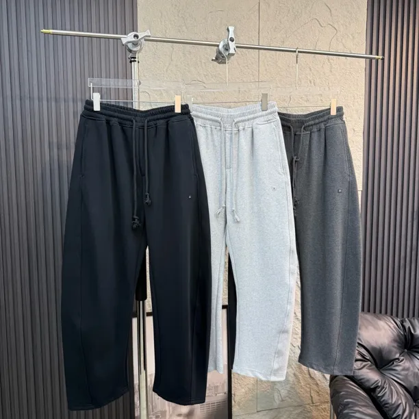 小算盘潮牌百搭时尚休闲高定棉氨直筒宽松香蕉休闲裤男10011-3
