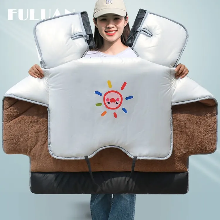 电动车挡风被通用秋冬款全包围带立体手套