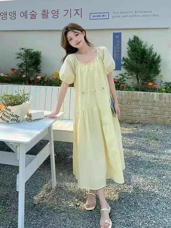 小清新日系夏季连衣裙森系长裙韩版