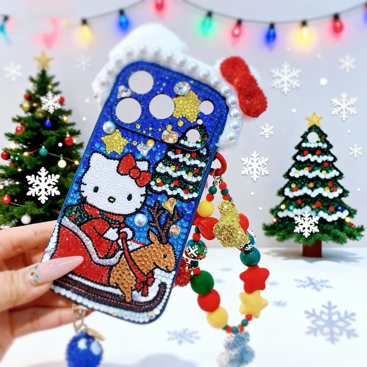 进口水晶手工粘贴原创手机保护壳