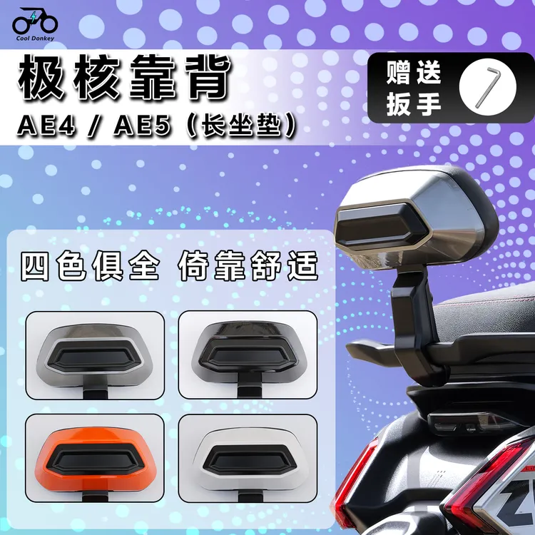 适用极核AE4/AE5i/ipro长坐垫铝合金直上后靠背加厚靠垫新款改装