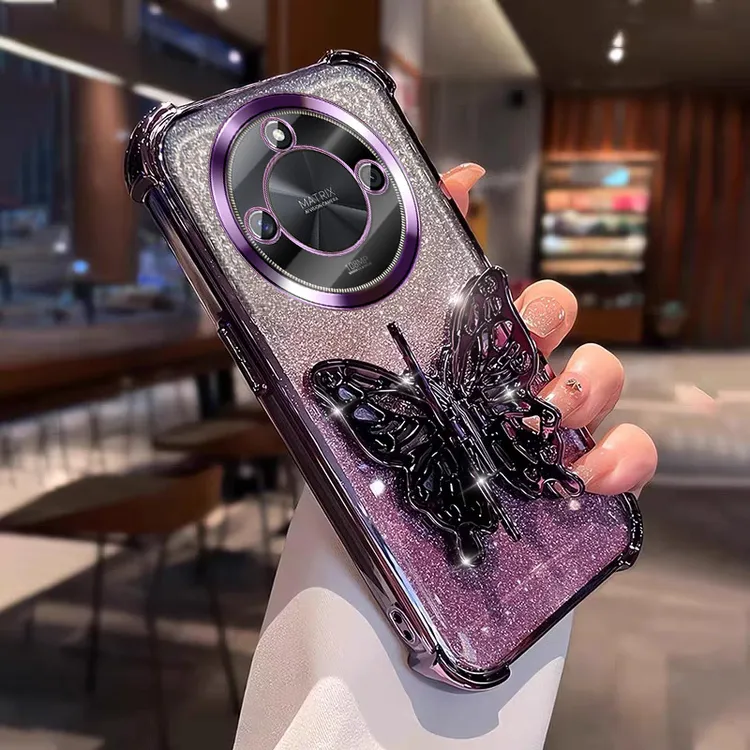 公主风适用荣耀x60pro手机壳四角防摔套X60软硅胶全包镜头膜 网红