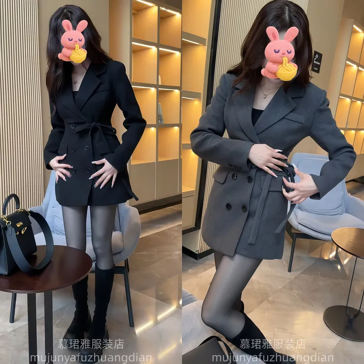 纯欲辣妹气质高级灰色外套女装2025秋冬新款时尚休闲修身显瘦上衣