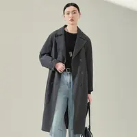 【尚雅专属】MOFAN摩凡春新款深灰风衣MOF473765