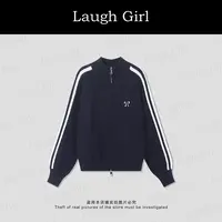 楚楚君 Laugh girl【青春】学院减龄立领蝴蝶结开衫毛衣WL53851J