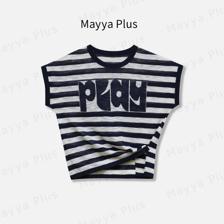 【晨*光】Mayya Plus麦芽定制轻奢气质欧若风针织上衣32528157