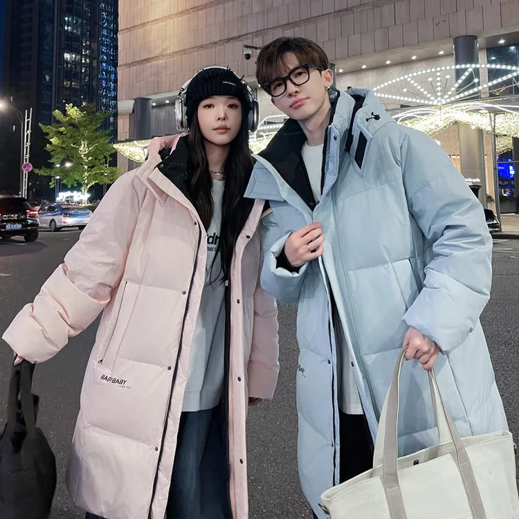 冬季零下40度中长款鹅绒羽绒服女东北雪乡旅游保暖装备防寒外套男