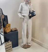 韩版chic休闲立领拉链套装冬季新款高级感洋气百搭气质轻奢显瘦