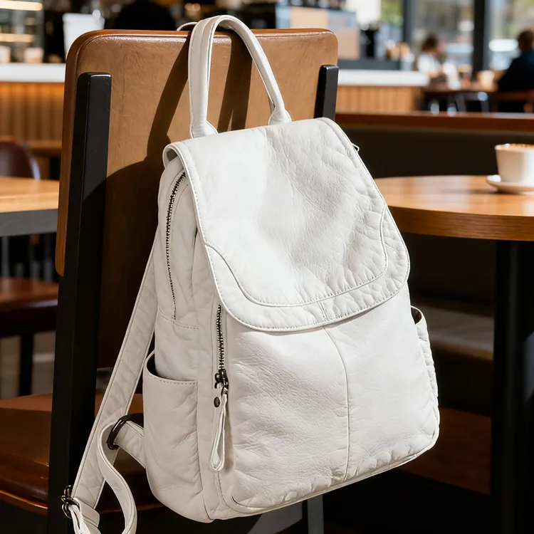 韩版软皮双肩包女大容量旅行包新款简约时尚背包轻便学生书包百搭