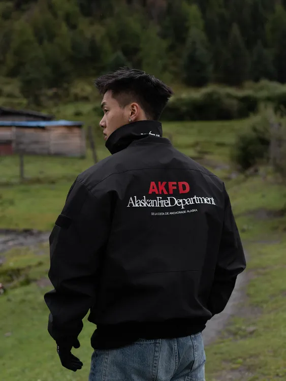 【破壳计划】“AKFD”阿拉斯加FD 硅胶印短宽阔型硬朗立挺尼龙夹克