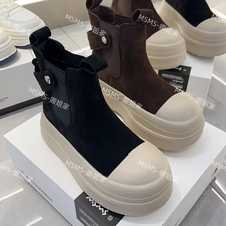玛莎玛索2925-01加绒娃娃头马丁靴