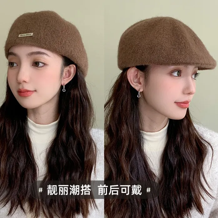 大头围防晒帽防紫外线骑车开车显脸小遮脸空顶出行贝雷帽通勤新款