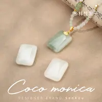 【小霞珠宝】天山翠无事牌项链珍珠手工复古红色简约 AS254