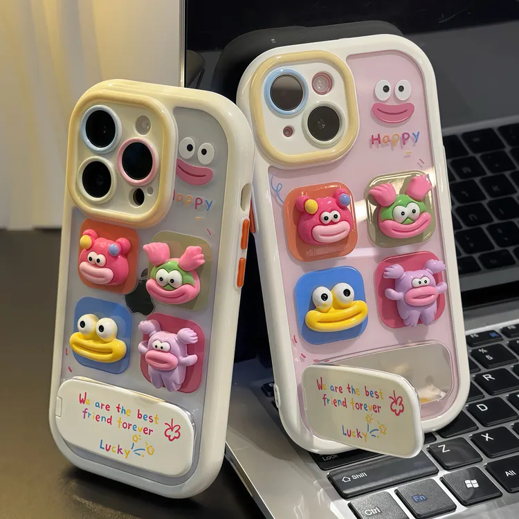 香肠嘴小怪兽支架适用苹果16手机壳iPhone15小米14vivoppo华为p70