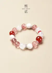 懒猫nono│Saynono 奶油泡芙_草莓晶手串(多样性发其一)