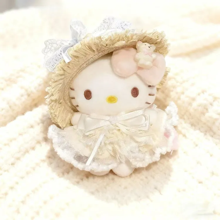 【纯白花嫁】正版helloKitty玩偶包包挂件娃娃钥匙扣可爱治愈小物件