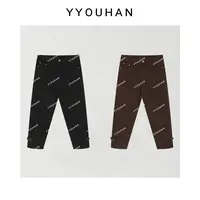 YYOUHAN 2025秋冬【心动力】裤腿开衩四面弹烟管牛仔裤 2509C5979