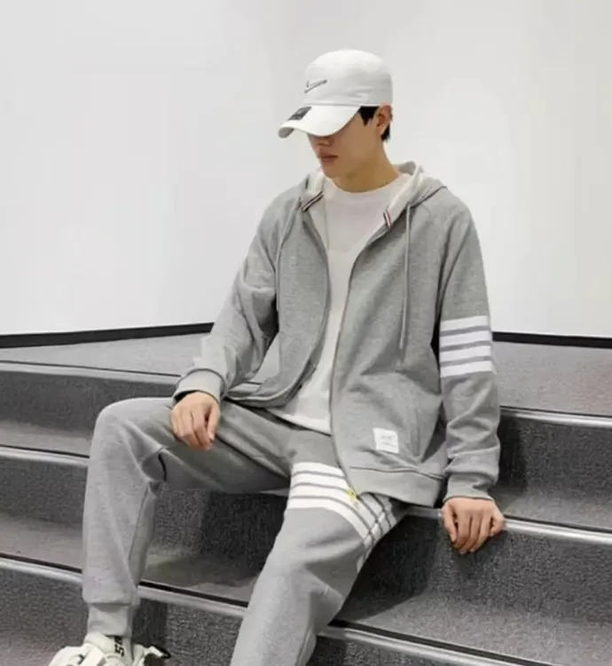 【TB开衫外套】2025秋冬新款重磅纯棉情侣款