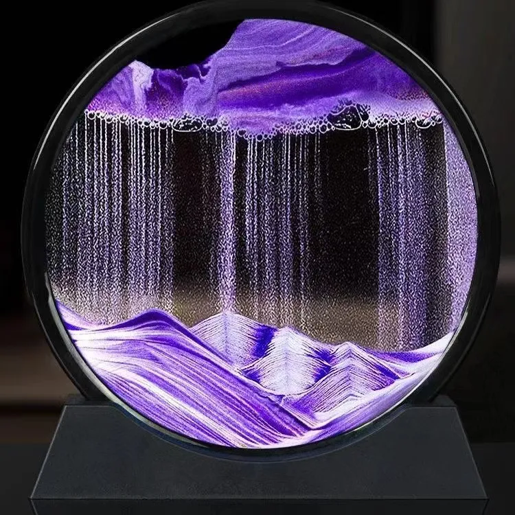 流沙画摆件沙漏客厅电视柜酒柜桌面装饰品创意办公室轻奢礼物