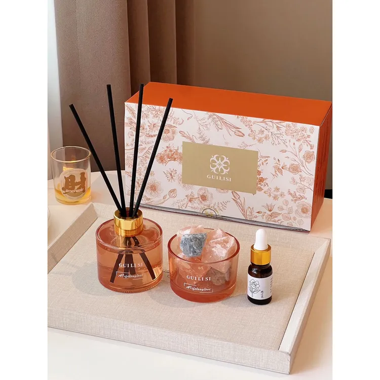 【全国包邮】贵丽丝晶石香薰礼盒卧室客厅香氛持久留香