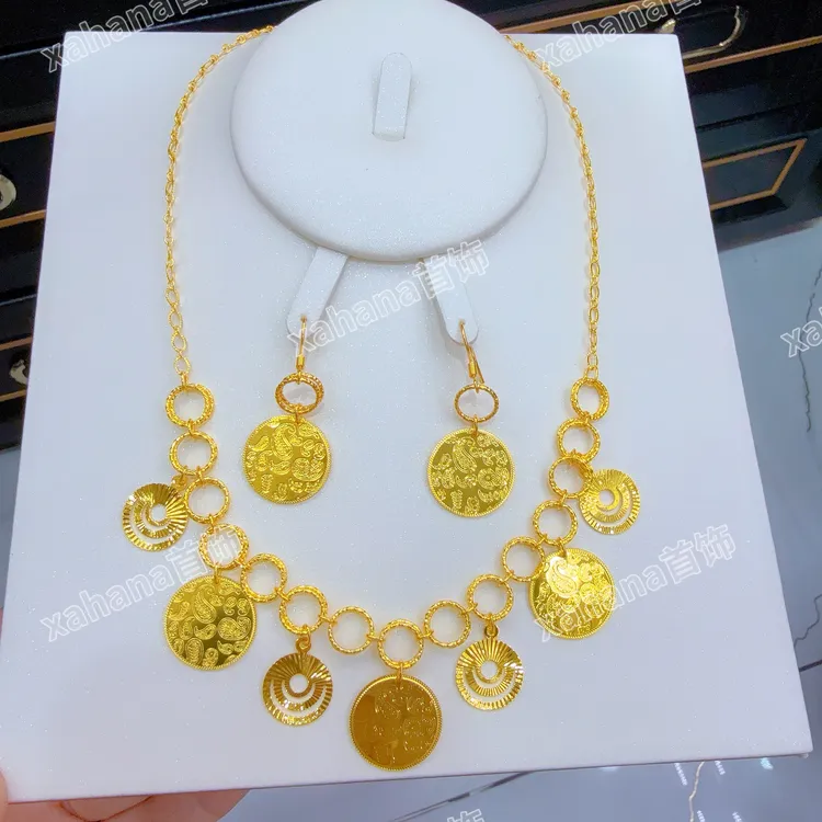 铜合金亚克力项链 网红爆款气质时尚altun同款badam两件套首饰