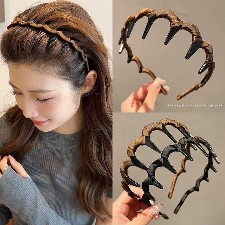 洗脸专用发箍女2025新款带齿防滑头箍高颅顶碎发整理神器压发发卡